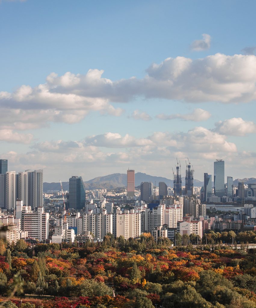 Seoul Skyline from Haneul Park