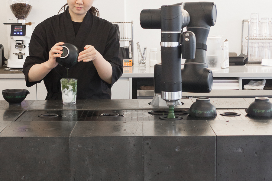 Staff Preparing Drink in Super Matcha, Seongsu, Seoul