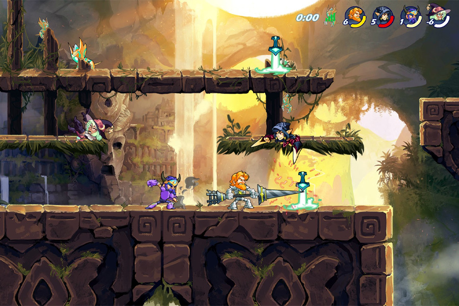 Screenshot of an online game: Brawlhalla