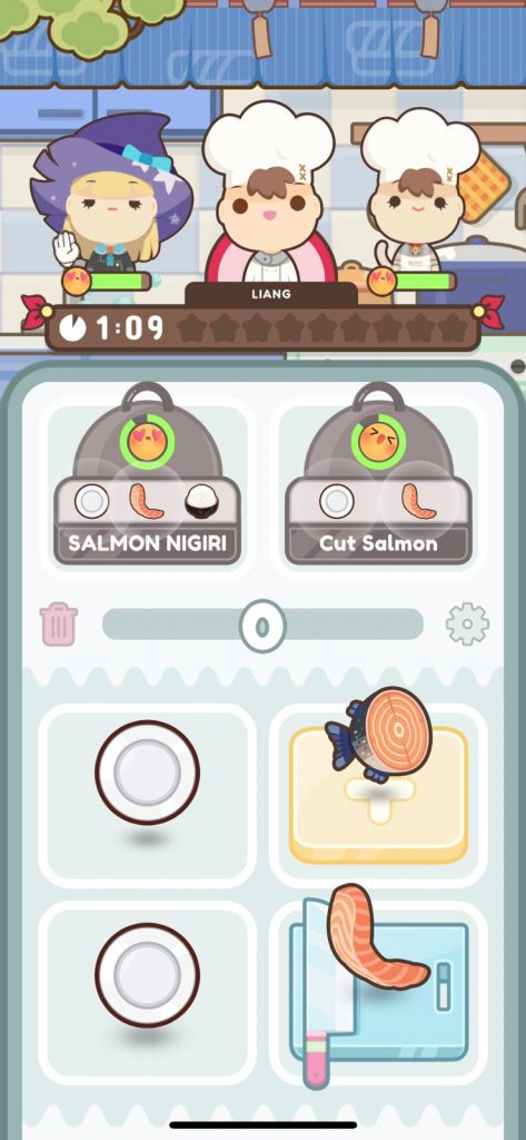 Screenshot of Too Many Cooks, a similar game to overcooked