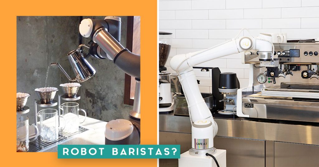 Cafes in Korea that have Robot Baristas
