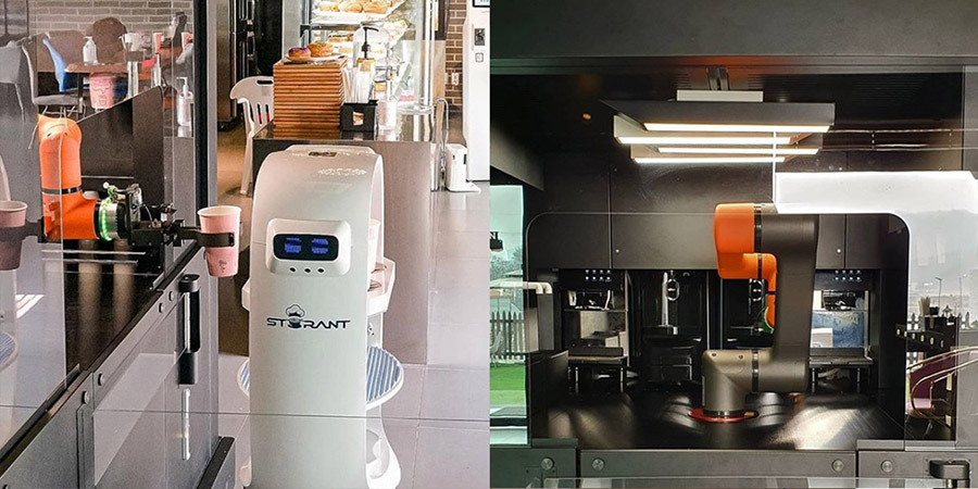 Storant Cafe in Daejeon with Robot Server