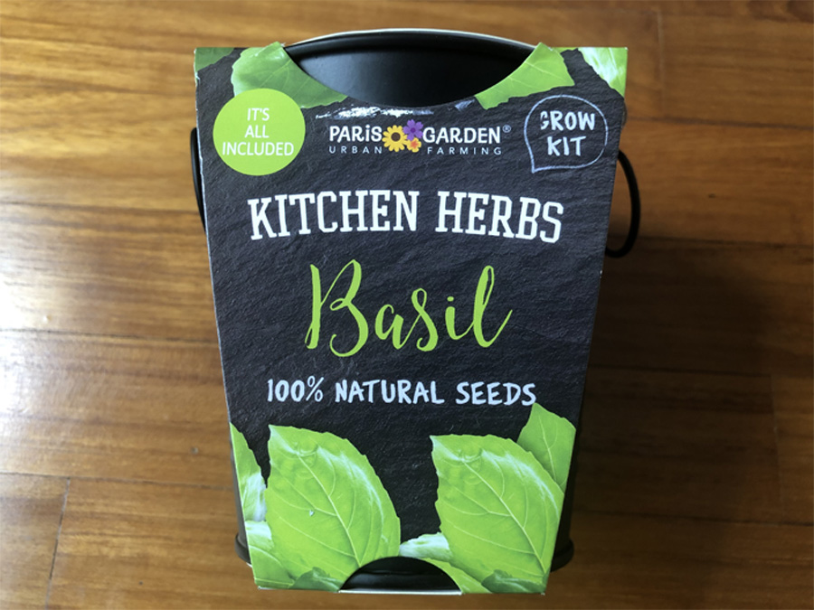 A starter kit for growing basil