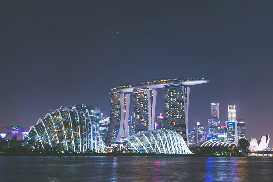 MBS Skyline with Gardens By The Bay Domes