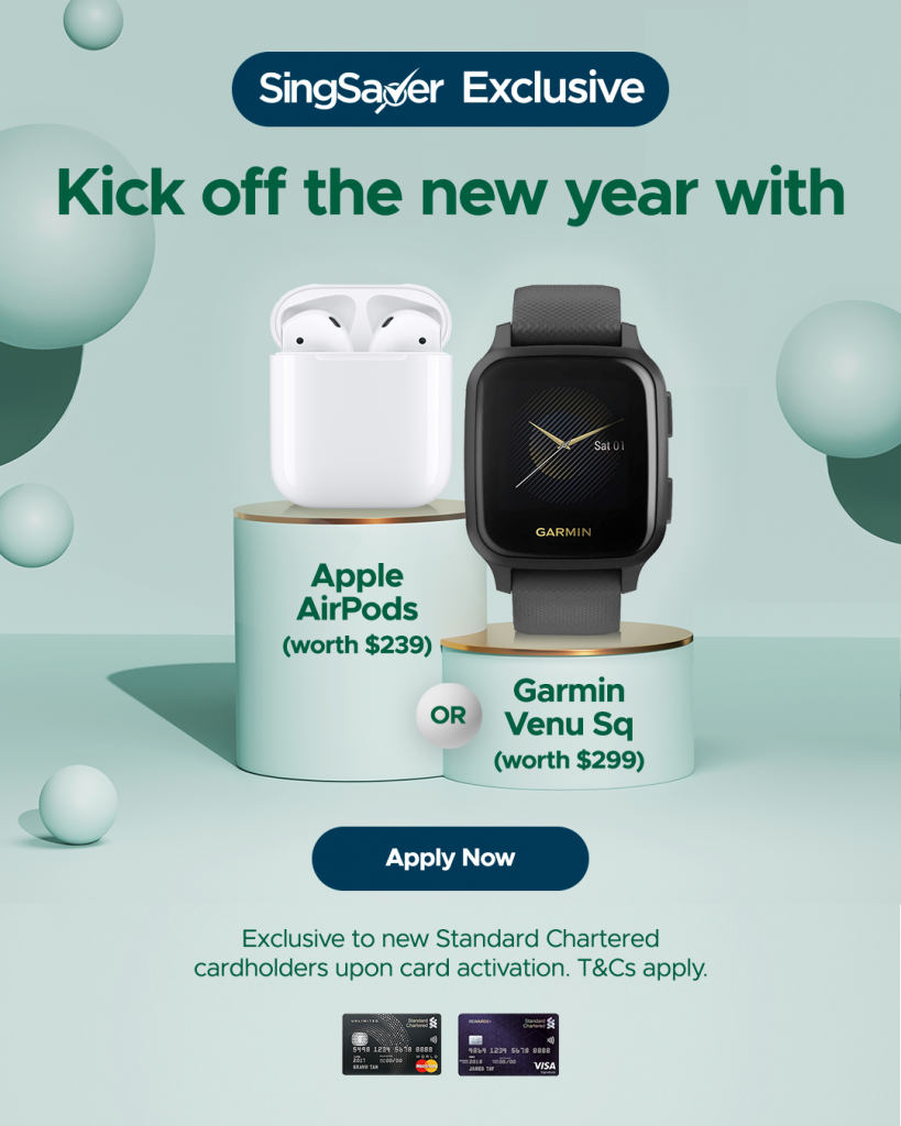 Apple Airpods and Garmin Smart Watch