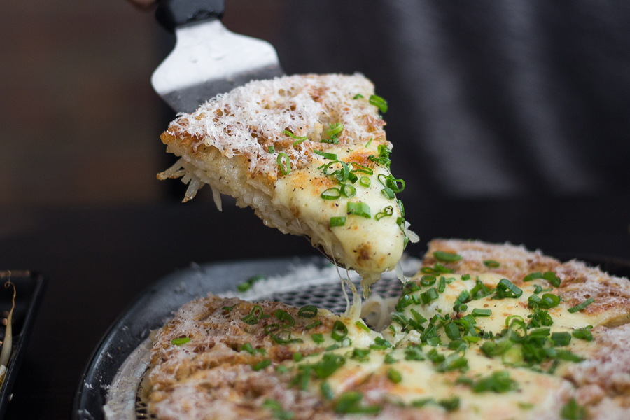 A slice of Cheese Rosti from YEOGI Korean Restaurant