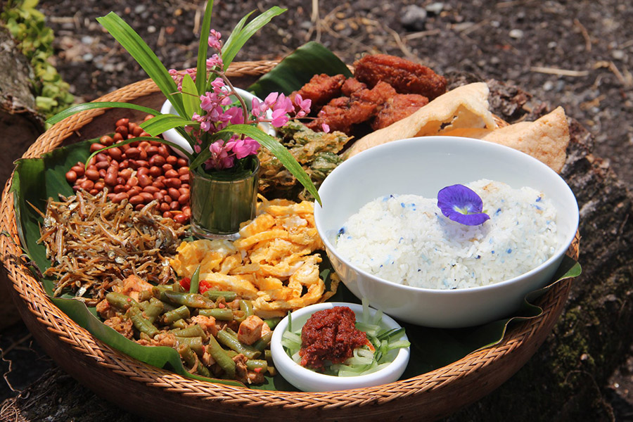 Nasi Lemak served at Bollywood Veggies