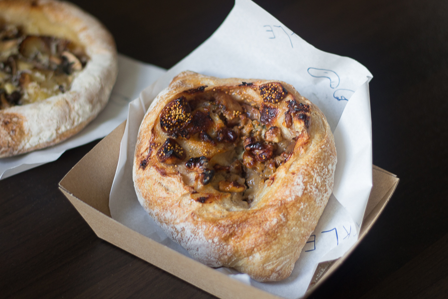 A Blue Cheese, Fig & Walnut Bun from Pickle Bakery