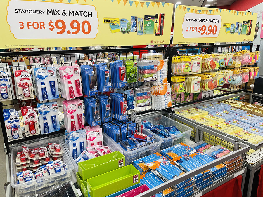 Stationary on Sale at IMM Popular Singapore