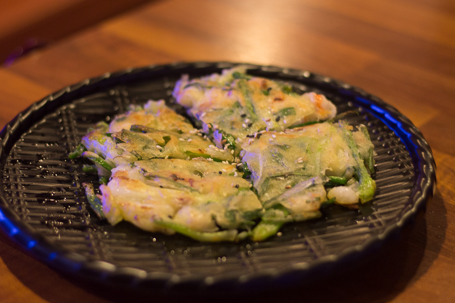 A plate of Green Onion Pancakes from Badam at Tanjong Pagar