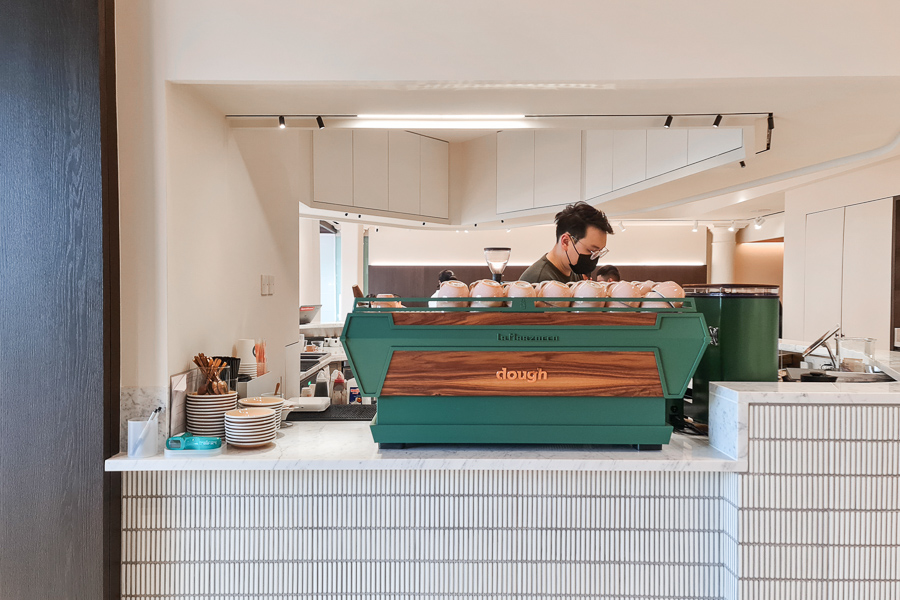 DOUGH Espresso Machine and Coffee Counter