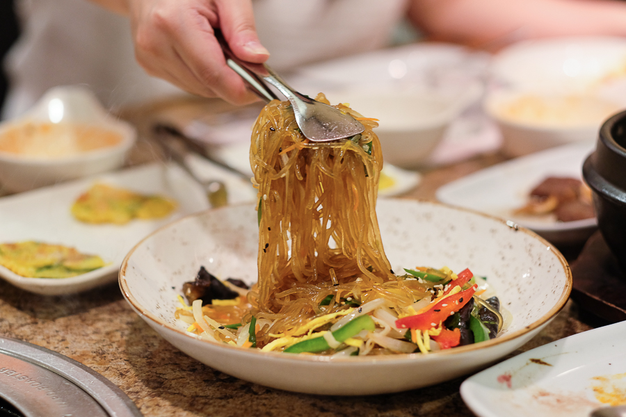 Japchae served at Seoul Restaurant