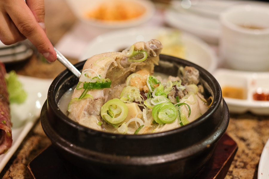A bowl of Samgyetang at Seoul Restaurant