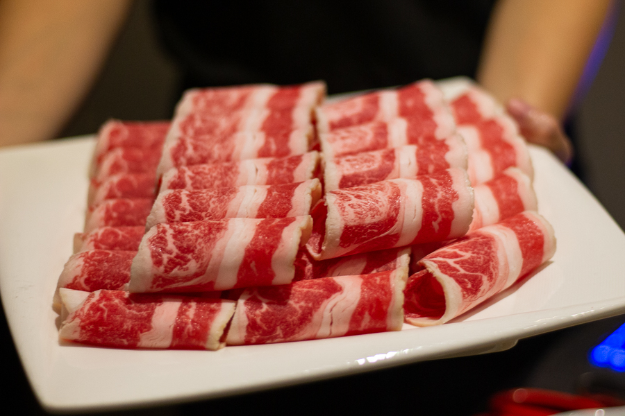 Slices of Korean Beef Brisket (Raw)