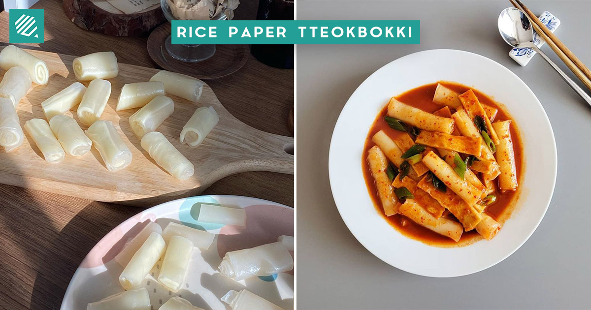 Latest Trend in Korea Using Rice Paper To Make Tteokbokki