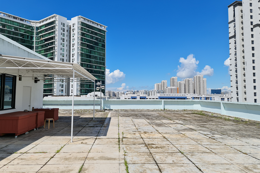 The rooftop area of Coexist Coffee Singapore