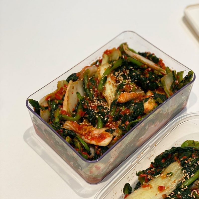 Young Radish Leaves Kimchi, A Summer Delicacy in Korea