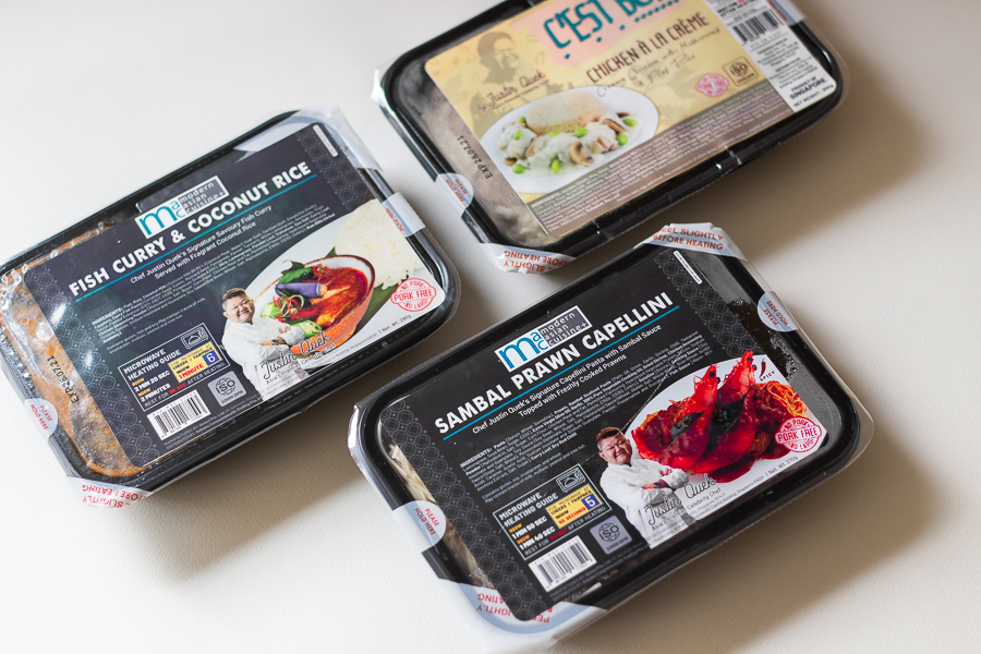 Chef Justin Quek Instant Meals Packaging
