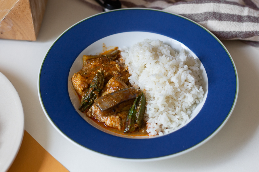 Fish Curry and Coconut Rice by Chef Justin Quek