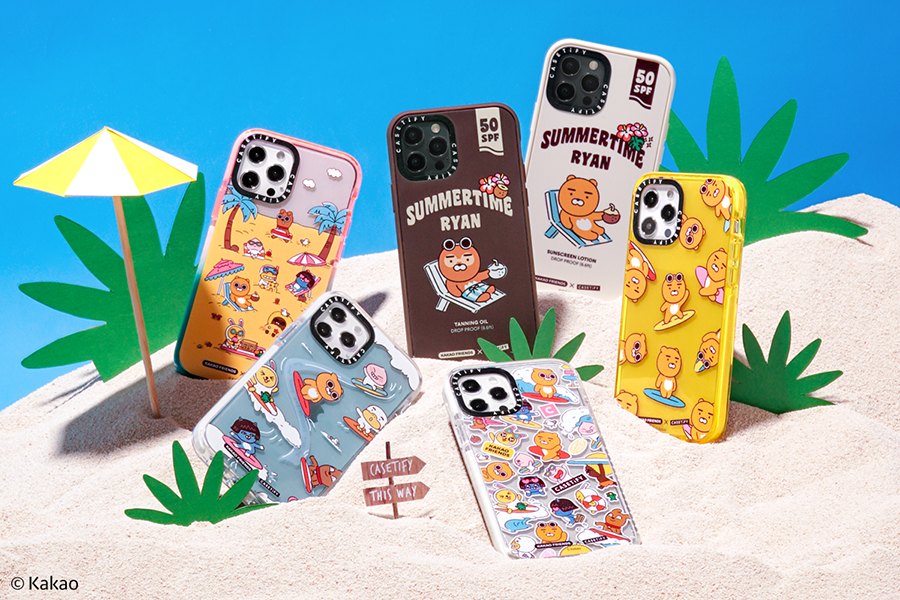 Phone cases from the Kakao Friends x Casetify Collab