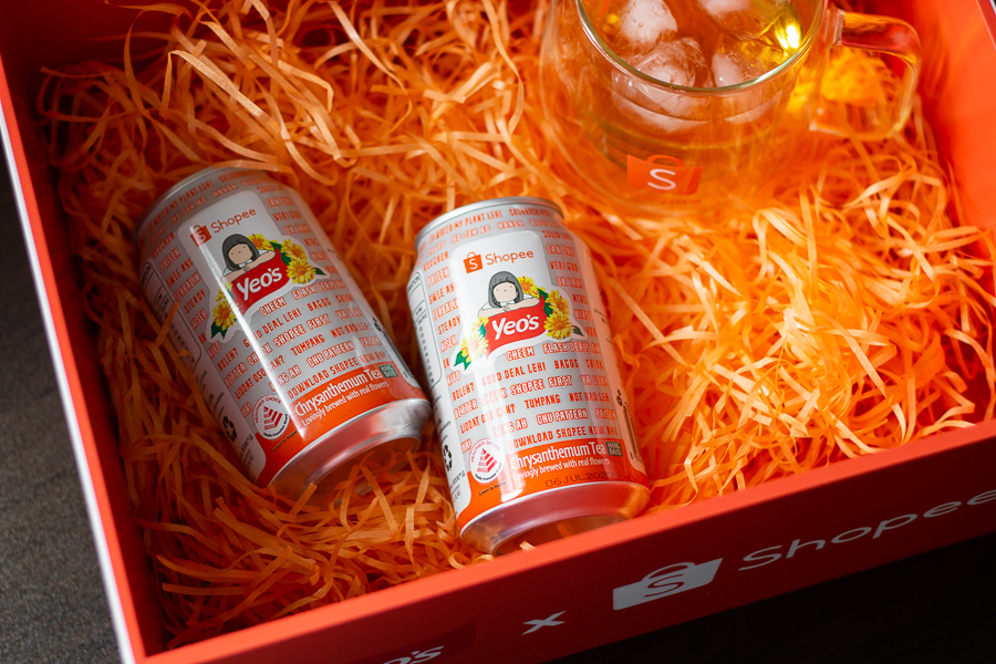 Limited Edition Shopee x Yeos Chrysanthemum Canned Drinks for National Day 2021