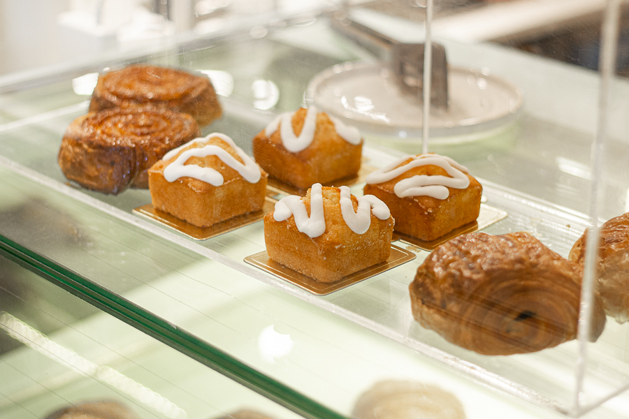 Pastries on display at Acoustics Coffee Bar