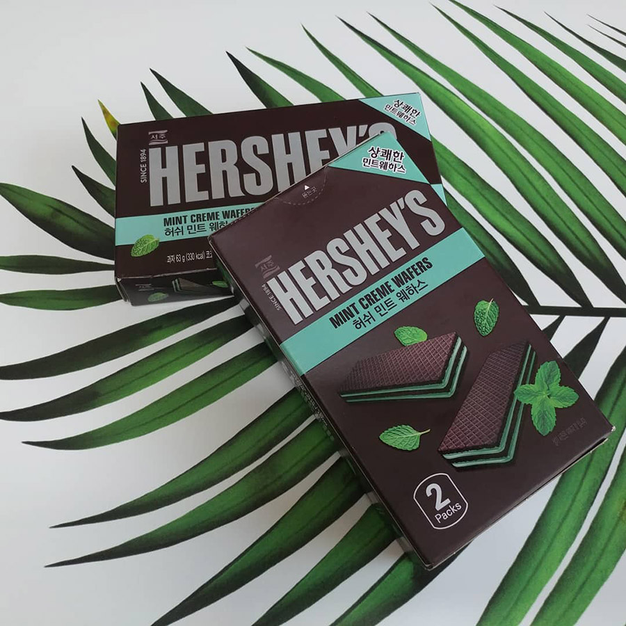 Hersheys Mint Creme Wafers Packaging