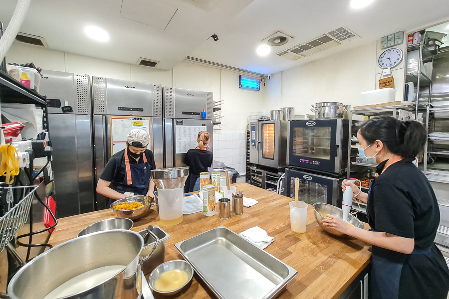 Le Matin Patisserie Kitchen Interior