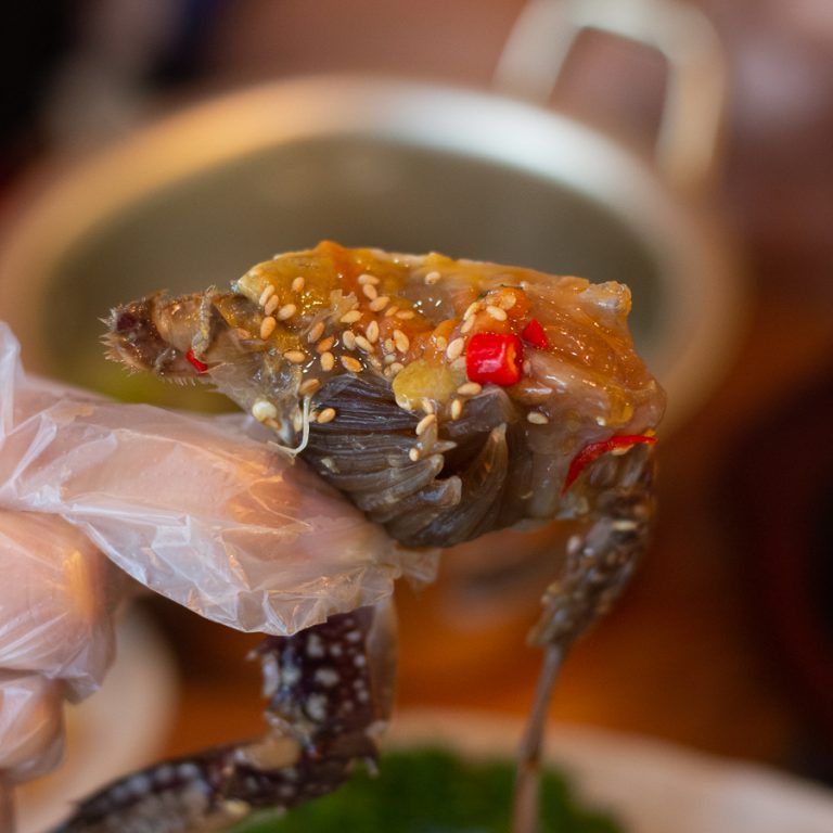 The Gogijip Review Ganjang Gejang (Soy Marinated Raw Crabs) and Black