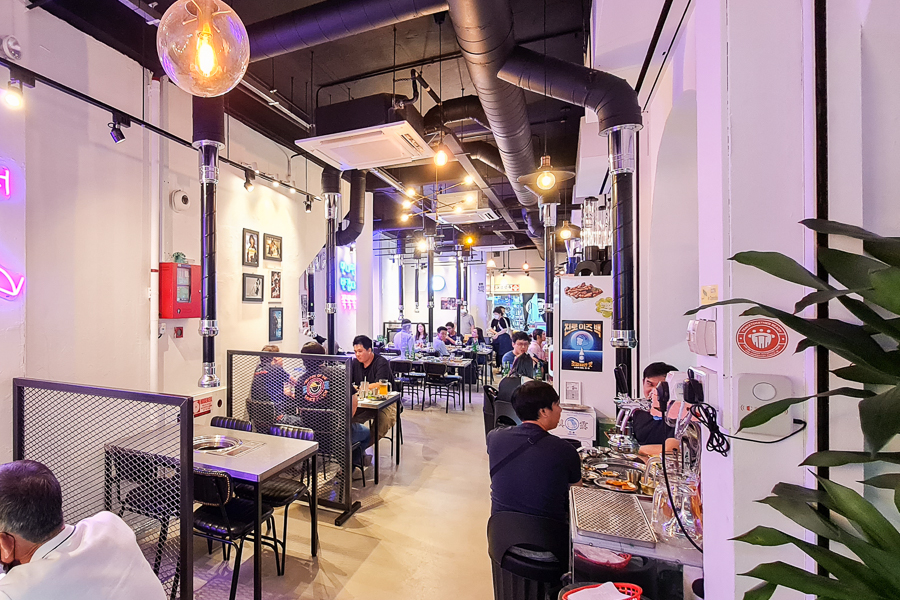 Interior of REPLY K1988 Korean Restaurant in Singapore