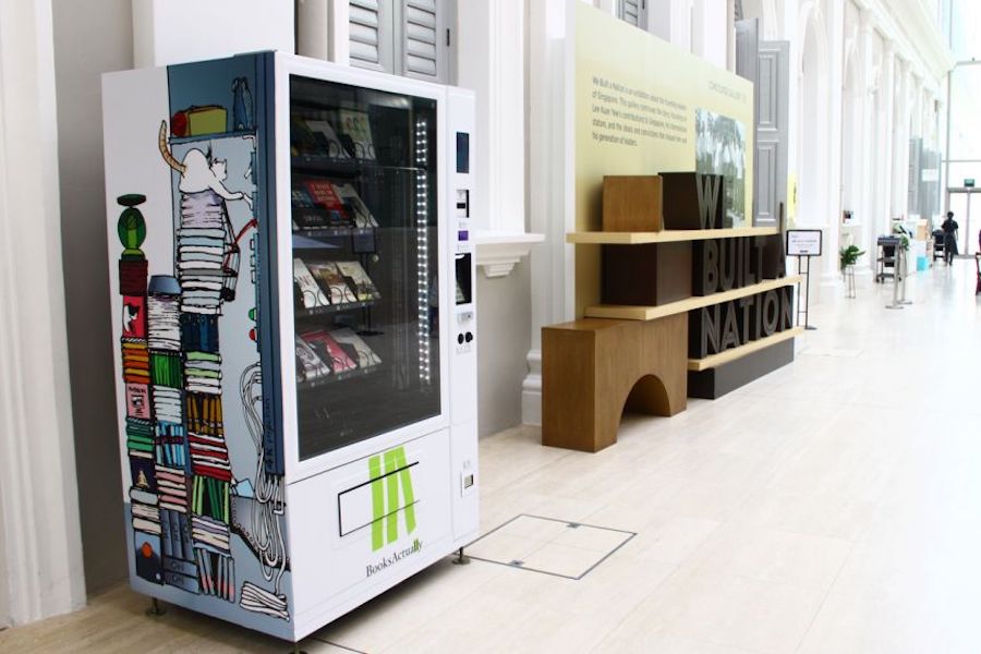 A book vending machine in Singapore