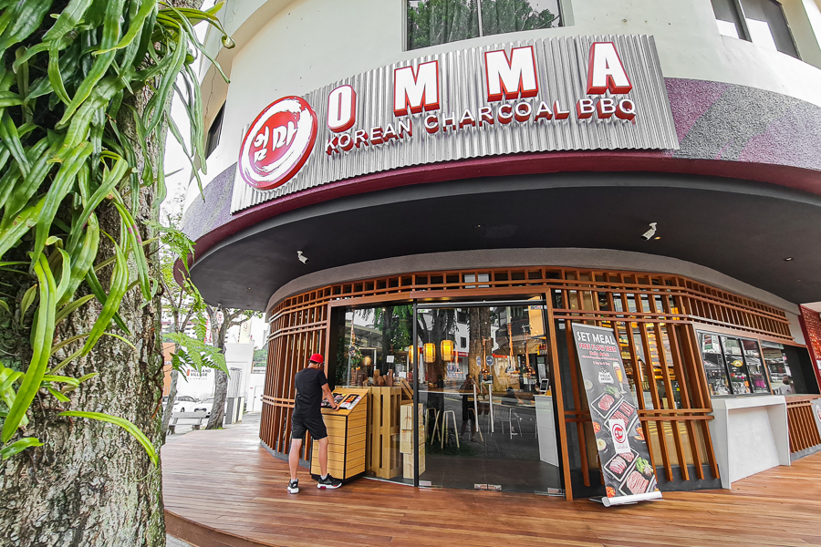 Exterior and Entrance to Omma Korean Charcoal BBQ