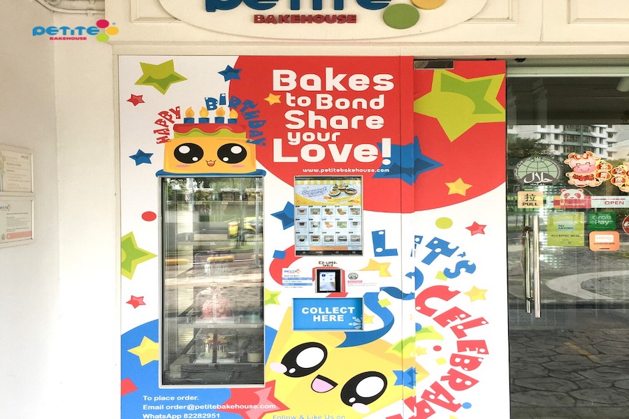 A cake vending machine in Singapore