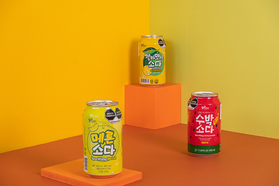 SFC Sparkling Sodas in 3 flavours: Watermelon, Melon and Calamansi