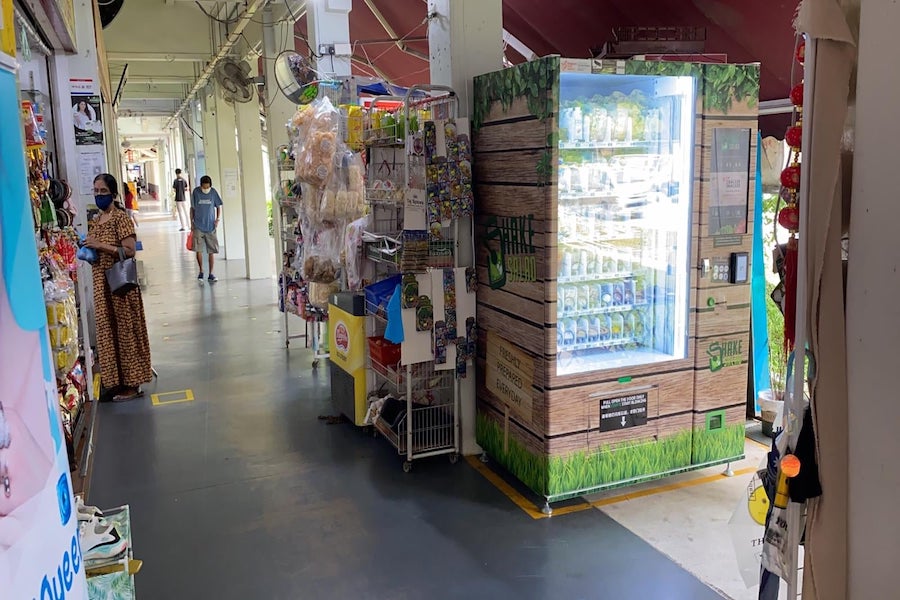 A salad vending machine in Bukit Batok