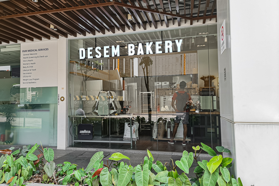 The entrance of DESEM Bakery in Tanjong Pagar