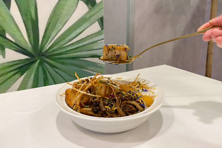 A bowl of Pork Belly Donburi