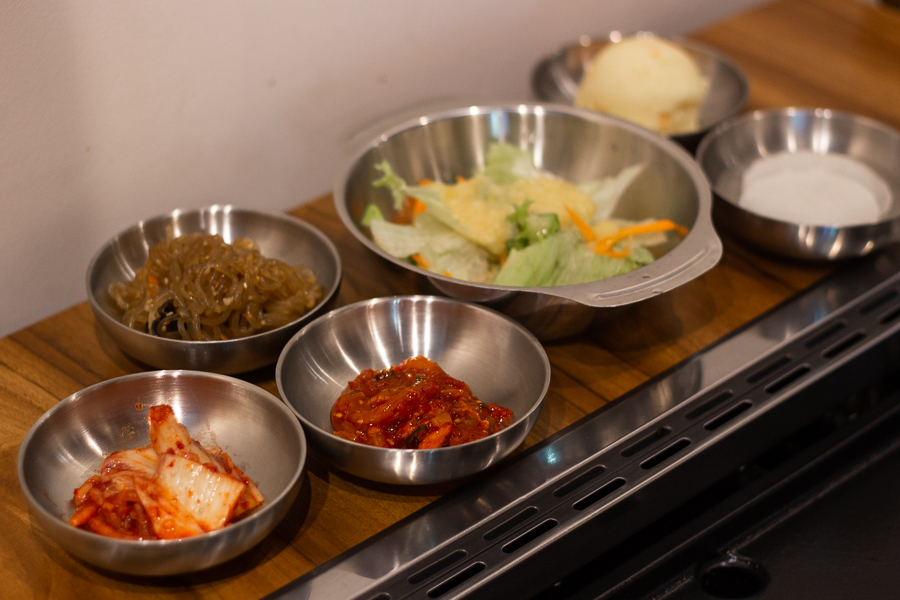 Side Dishes served at Charim KBBQ Restaurant in Singapore
