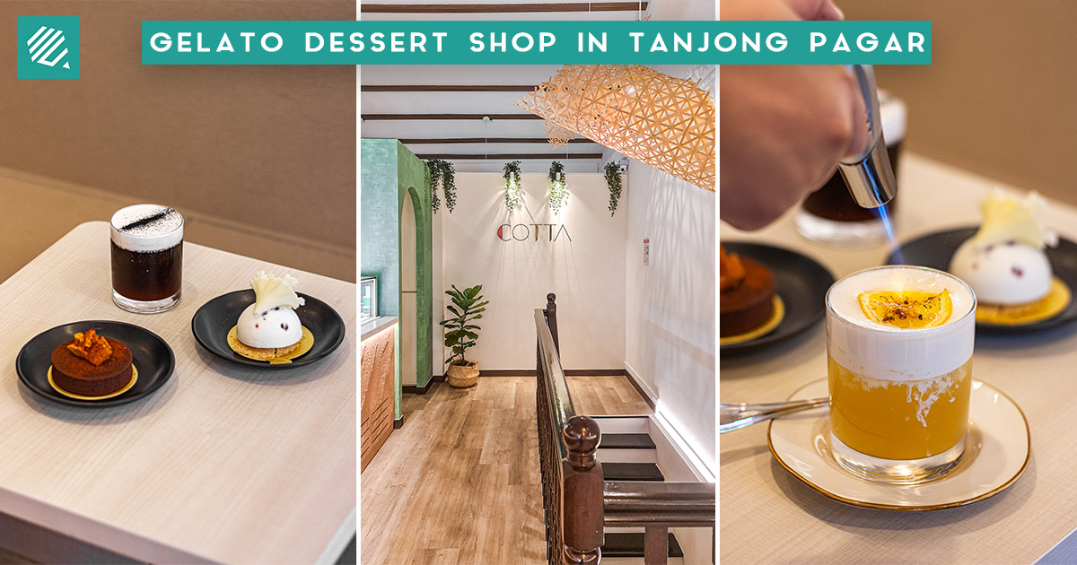 COTTA Hidden Dessert Cafe in Tanjong Pagar Specializing in Gelato Desserts