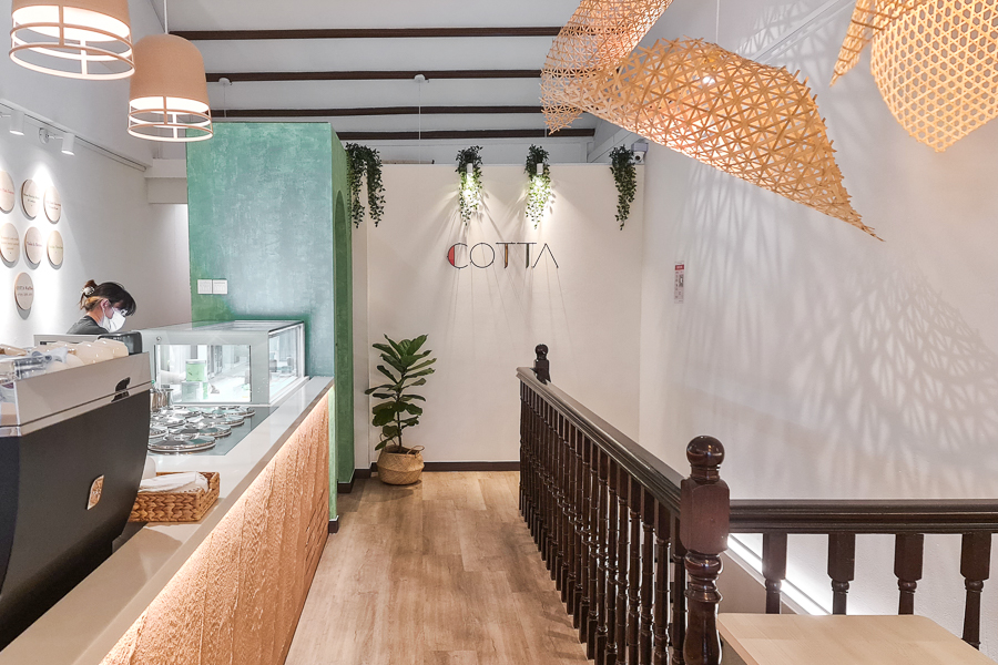 Interior of COTTA Dessert Cafe at Tanjong Pagar