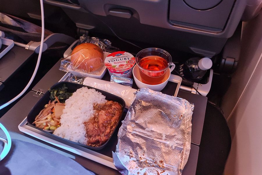 In Flight Meal for SQ600 - Chicken Bulgogi with Rice