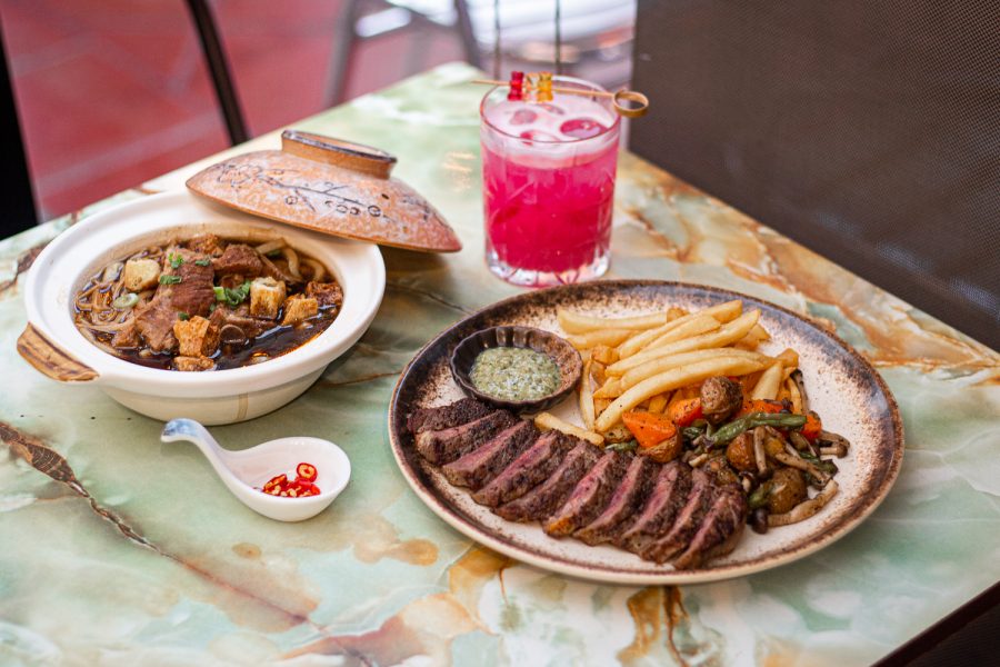 Striploin and Herbal BKT Udon