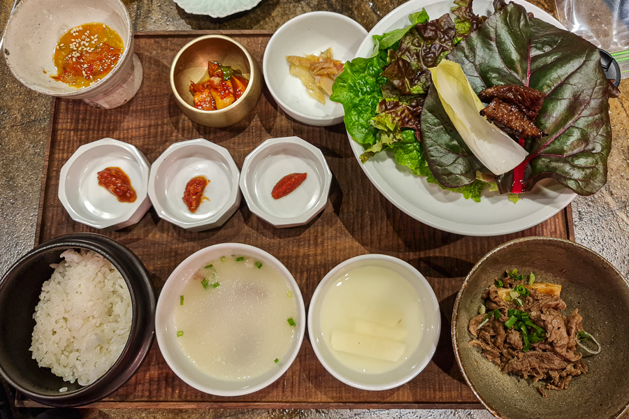 Traditional Korean Bapsang at Born & Bred Seoul