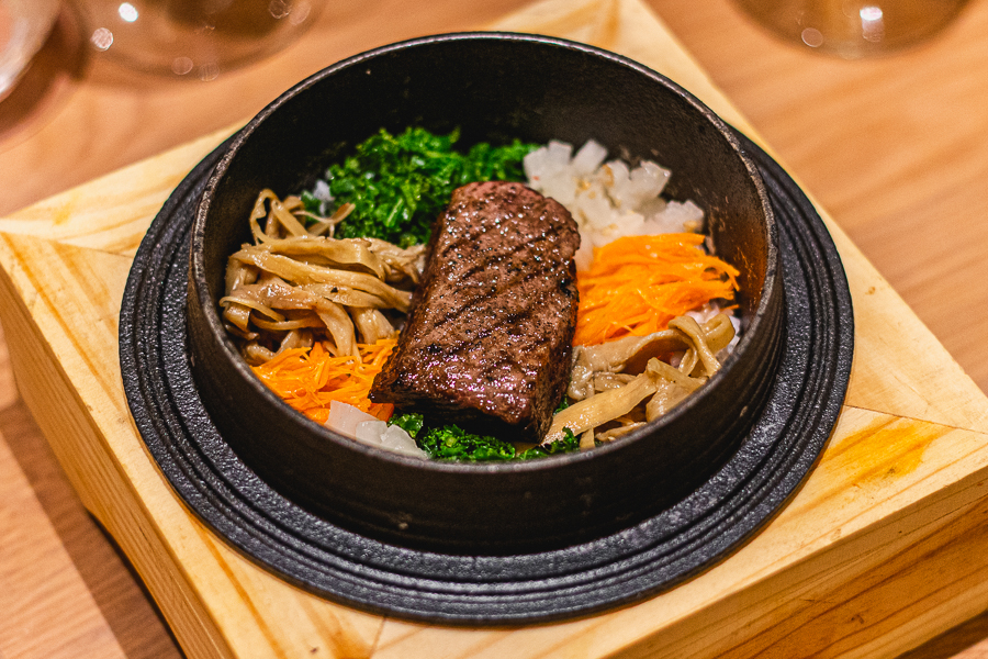 Sanchae Sotbap with Nuruk-Aged Wagyu