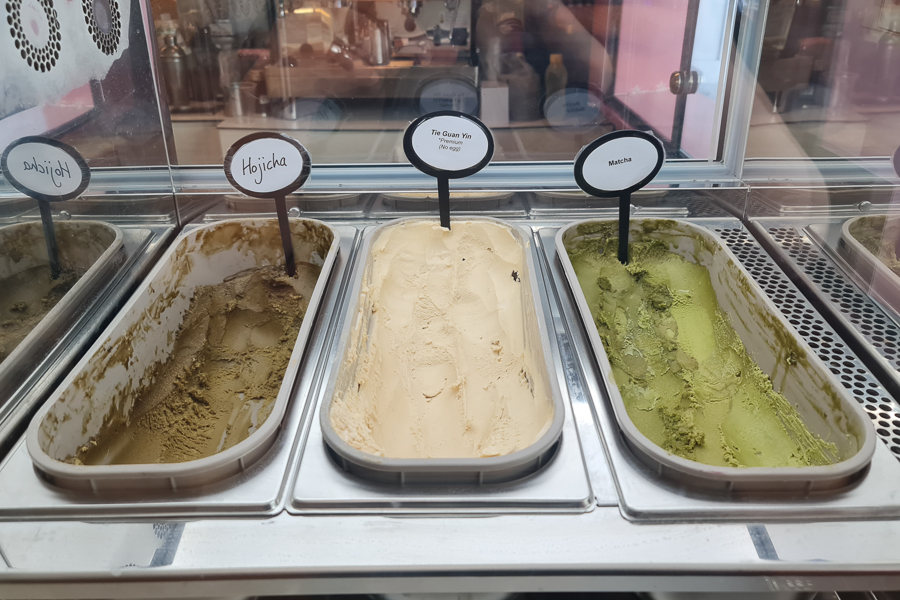 Signature Gelato Flavours: Matcha, Tie Guan Yin and Hojicha