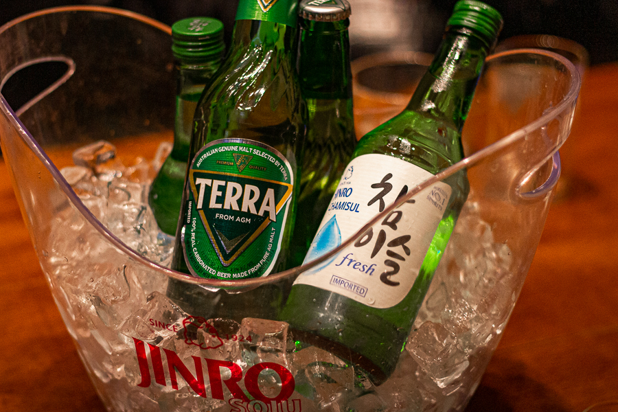 Terra Beer and Chamisul Soju