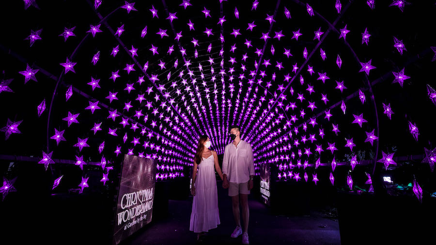 Walk of Stars, a 40-metre tunnel made up of programmable star-shaped LED lights