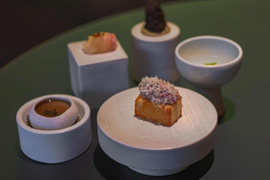 An assortment of Amuse Bouche from Jungsik Restaurant, Seoul