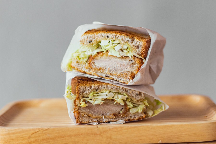 Chicken Katsu Sando with Oven Baked Chicken and Crispy Cabbage