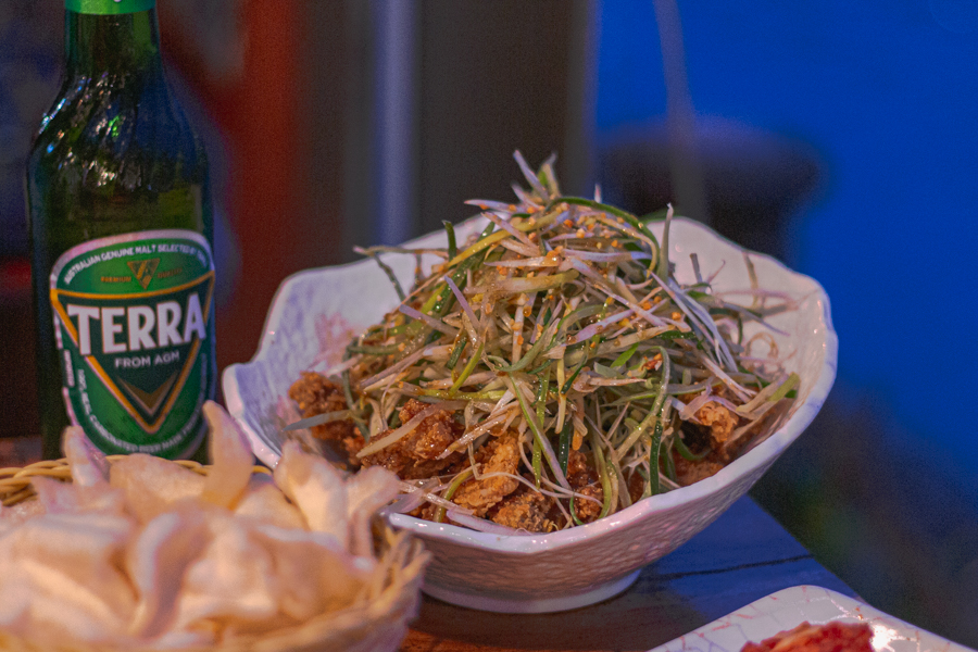 Spring Onion Korean Fried Chicken at Boat Quay